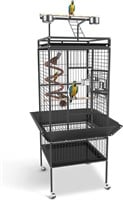 $160  61' Bird Cage with Stand, Tray & Toy
