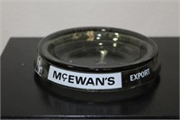 A Glass Advertising Ashtray McEwan's