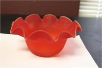 A Satin Glass Bowl