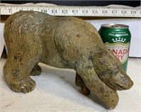 Stone carved Bear sculpture