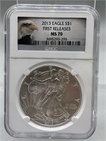 2013 NGC MS70 Silver Eagle