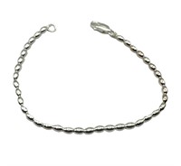 925 Sterling Silver Bead Bracelet and Earrings