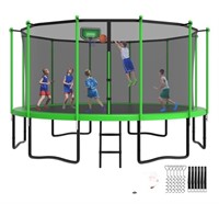 FB2915  YORIN Trampoline with Enclosure Net 16FT