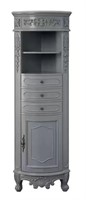 Winslow 22 in. Gray Freestanding Linen Cabinet