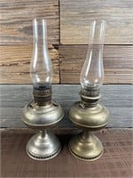 Pair Of Rayo Oil Lamps Kerosene Lamps