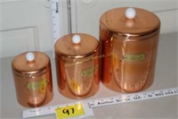 Copper Canister Set