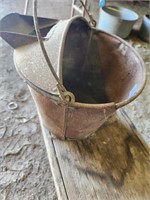 Vintage Metal Milk Bucket