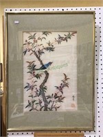 Beautiful oriental art matted and framed