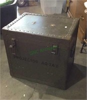 WW II Projector AQ-2A storage case with metal