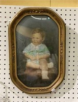 Beautiful antique photo of a small child in an