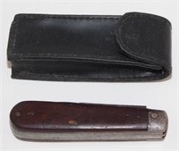 Vintage PAL Blade Co. USA Pocket Knife w/ Leather