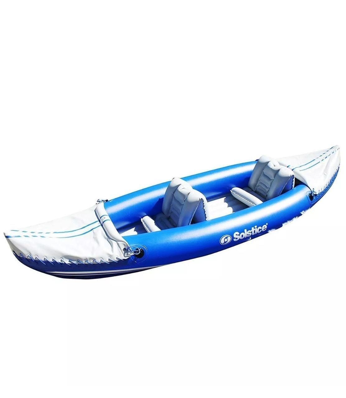 SOLSTICE 2 PERSON INFLATABLE CANOE w/1PADDLE- USED