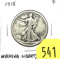1918 Walking Liberty half dollar