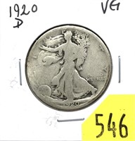 1920-D Walking Liberty half dollar
