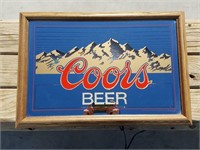 Lighted "Coors" Beer Mirror