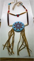 Authentic Native American beaded medallion