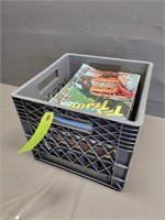 Crate of Train Magazines