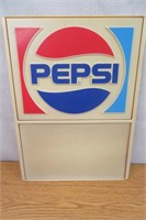Vntg Pepsi Sign 12"x17"