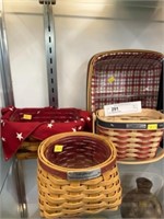 (4) Longaberger Baskets