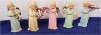 (5) ANGEL FIGURINES MARKED US ZONE GERMANY AND....