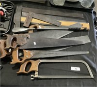Old Hand Saw, Tools Lot.