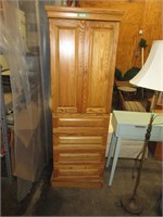 Swivel Wardrobe Closet w/Mirror on Back