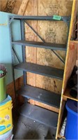 Metal shelf, approximately 5 foot tall