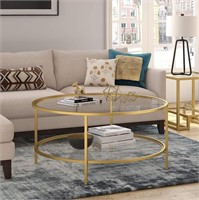 Round coffee table, Gold