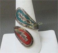 Vintage Ring, Size Adjustable: Red Coral,
