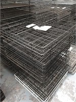 10 Black Steel Glass Dishwasher Racks 500 x 500mm