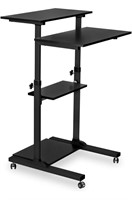 Mount-It! Mobile Standing Desk Cart, Height