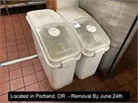 LOT, (2) BULK FOOD BINS