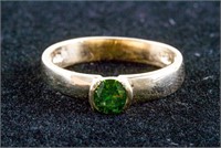 10k Yellow Gold 0.40ct Green Diamond Ring CRV$3450