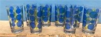 Going Dotty! 8 Vintage Glasses (3 Have Small