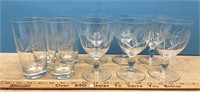 10 Pieces Etched Drinkware.  NO SHIPPING