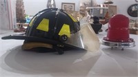 CAIRNS & BROTHER Fireman's helmet & red light