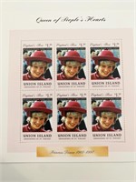 Lady Diana commemorative stamp set