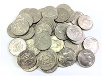 42 Clad Kennedy Half Dollars, Halfs, US Coins