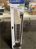 Wind Curve 3-Speed Oscillating Platinum Tower Fan