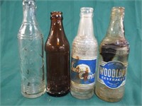 4 old soda bottles