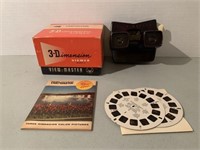 VINTAGE VIEWMASTER MODEL E VIEWER W/ BOX, MANUAL