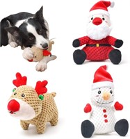 Stuffed Squeaky Dog Toys  3 Pack