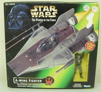 NIB Star Wars A-Wing Fighter w/ Pilot - 1997