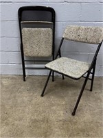 (2) Upholstered Folding Chairs