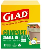 (New)Glad 100% Compostable Bags - Small 10 Litres