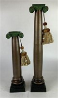 Pair of Castilian Imports Brass Candlesticks