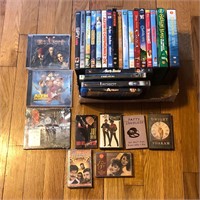 Mixed Lot of DVDs & Cassette Tapes