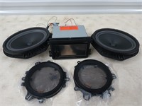 Double den pioneer CD player head unit, 2 - 6x9