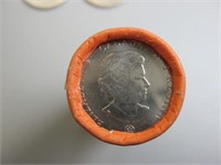 Uncirculated   Roll of  Canadian   Quarters
