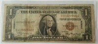 1935-A Hawaii $1 Dollar Silver Certificate Note